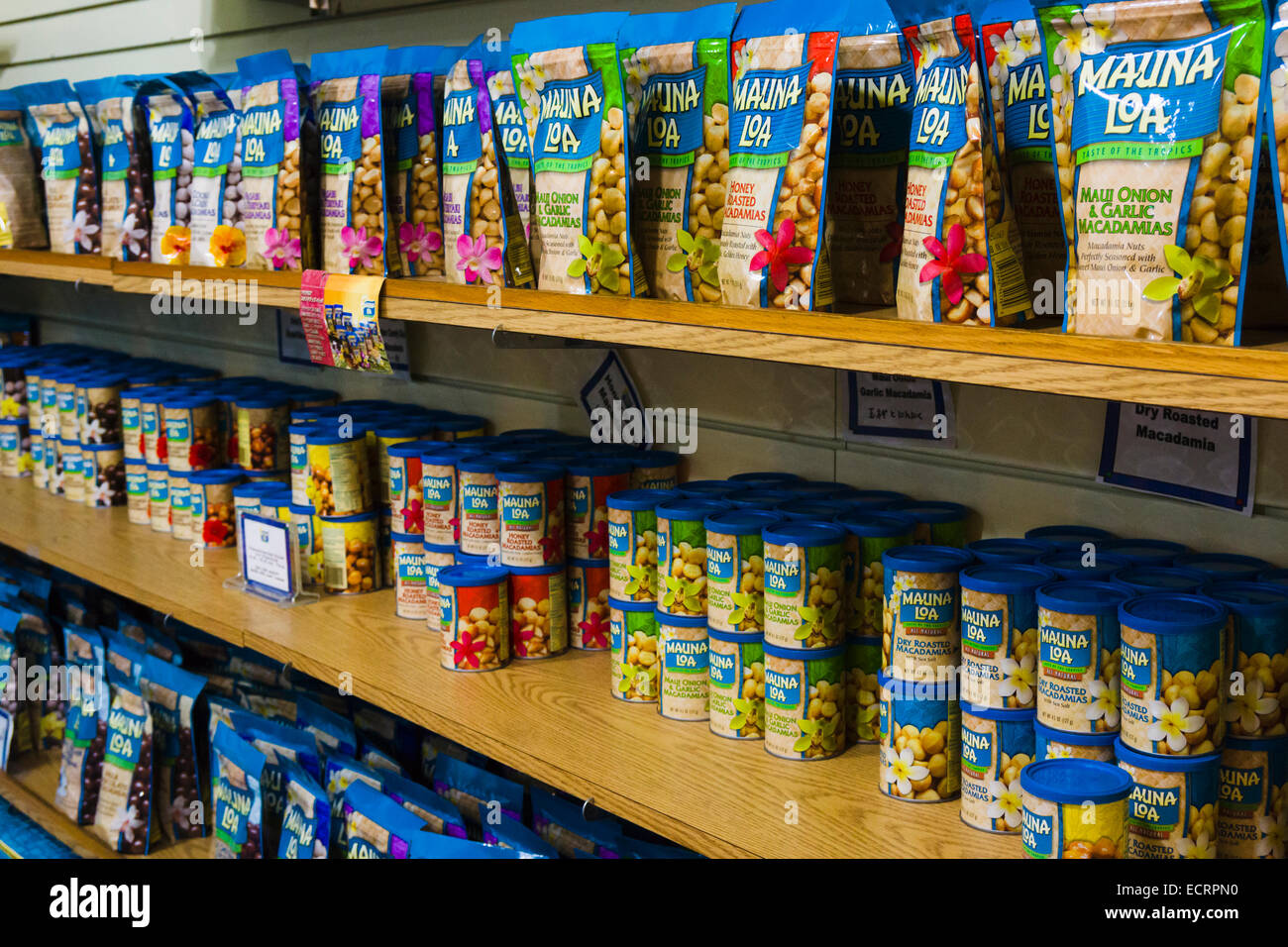 Mauna Loa macadamia nuts. Hilo, Big Island, Hawaii, USA Stock Photo Alamy