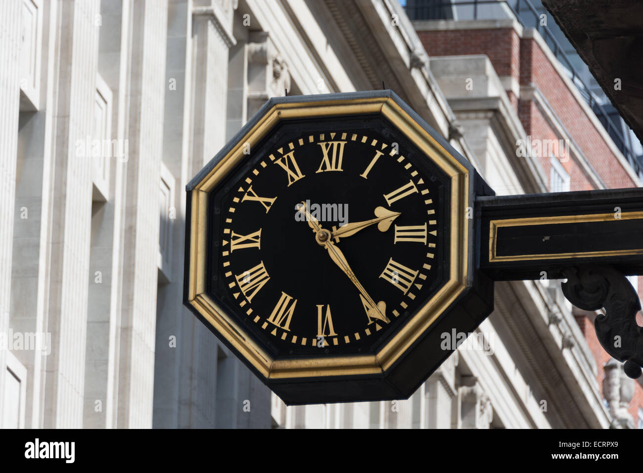 Old Clock in London England Stock Photo Alamy