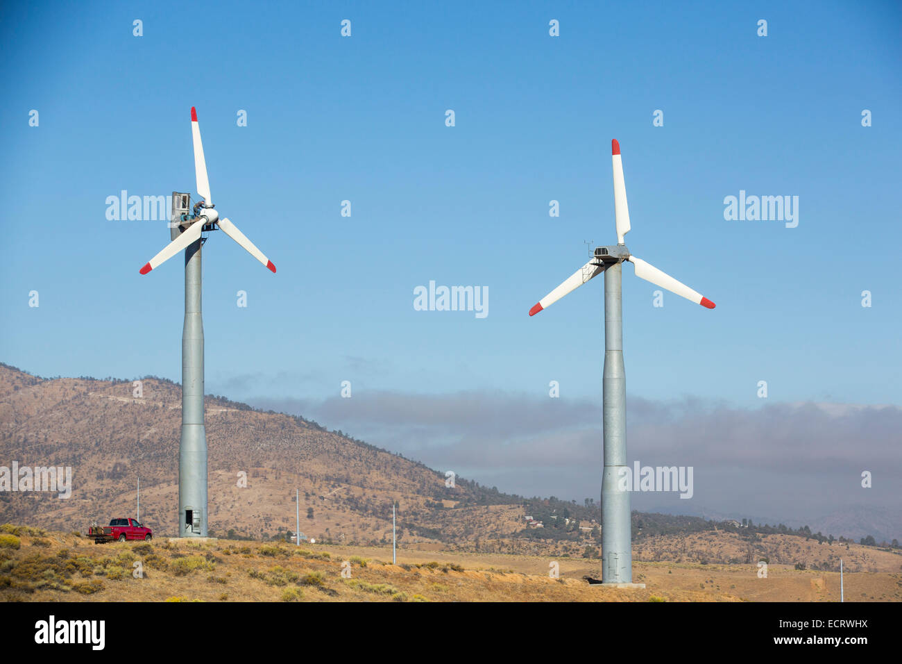Part of the Tehachapi wind farm in California, USA Stock Photo Alamy