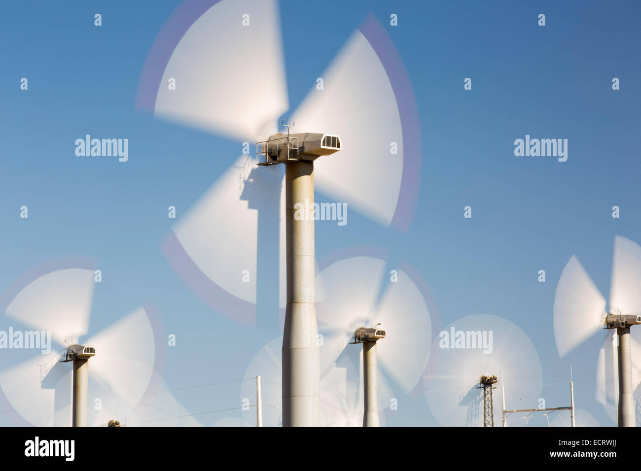 Part of the Tehachapi wind farm in California, USA Stock Photo Alamy