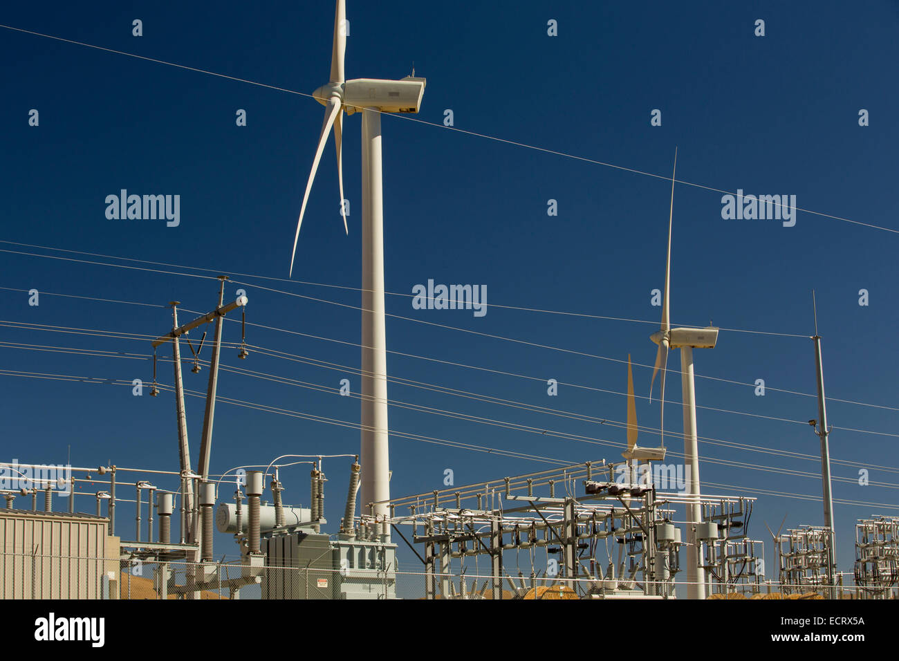 Part of the Tehachapi wind farm in California, USA Stock Photo Alamy