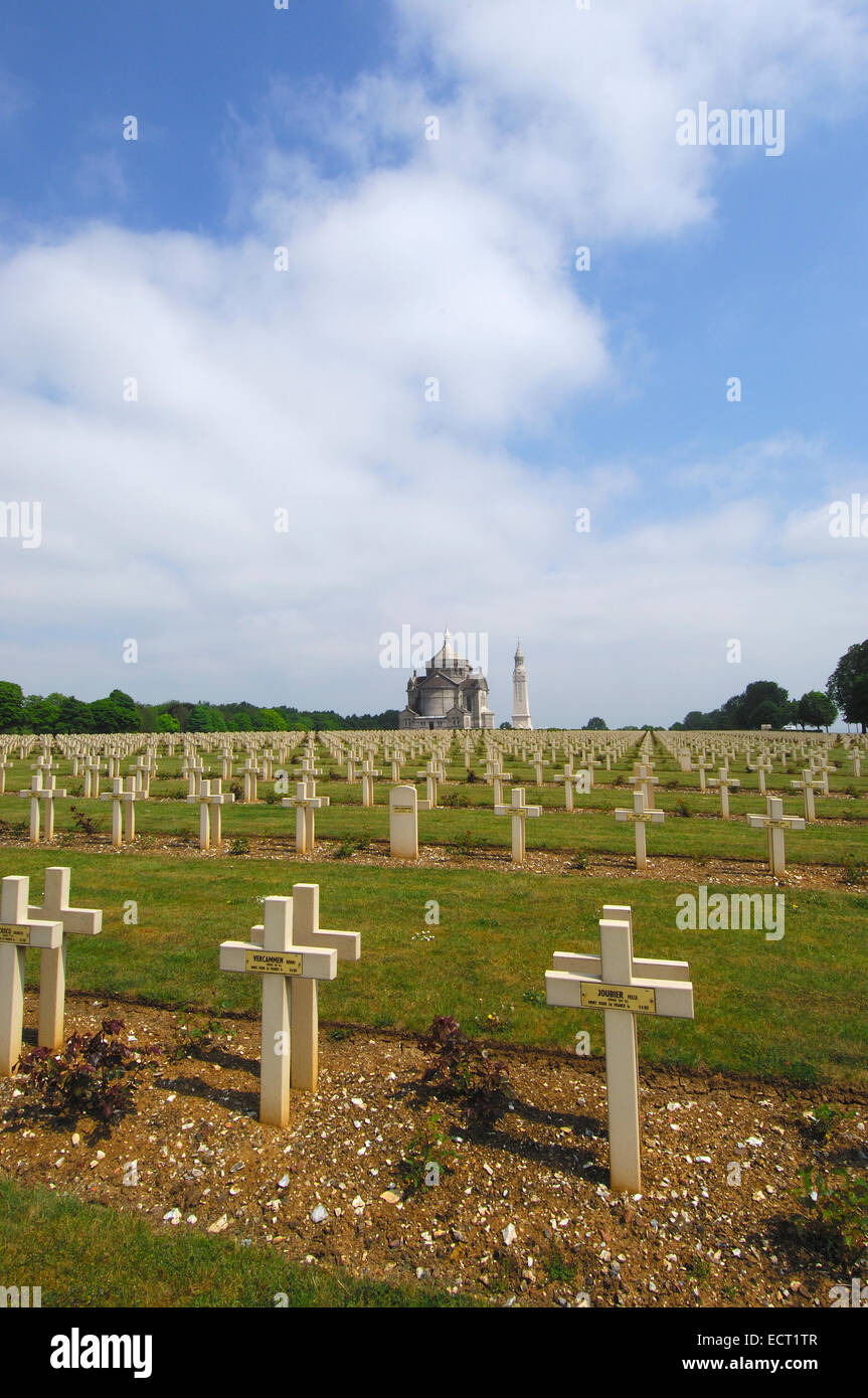 First World War Cemetery and Memorial at Notre Dame de Lorette, PasdeCalais, Somme valley