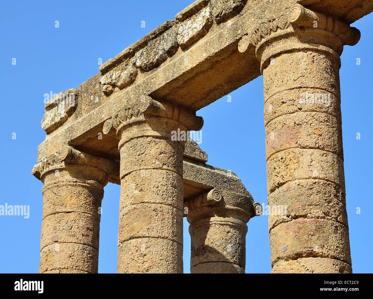 Detail view, Temple of Antas near Fluminimaggiore, Province of Carbonia-Iglesias, Sardinia, Italy Stock Photo