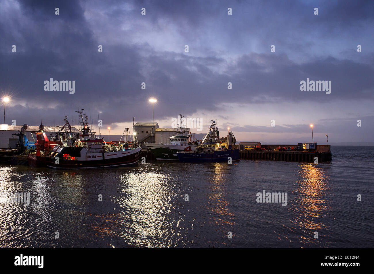Greencastle harbour, Donegal, Ireland. 19th December, 2014. Ireland