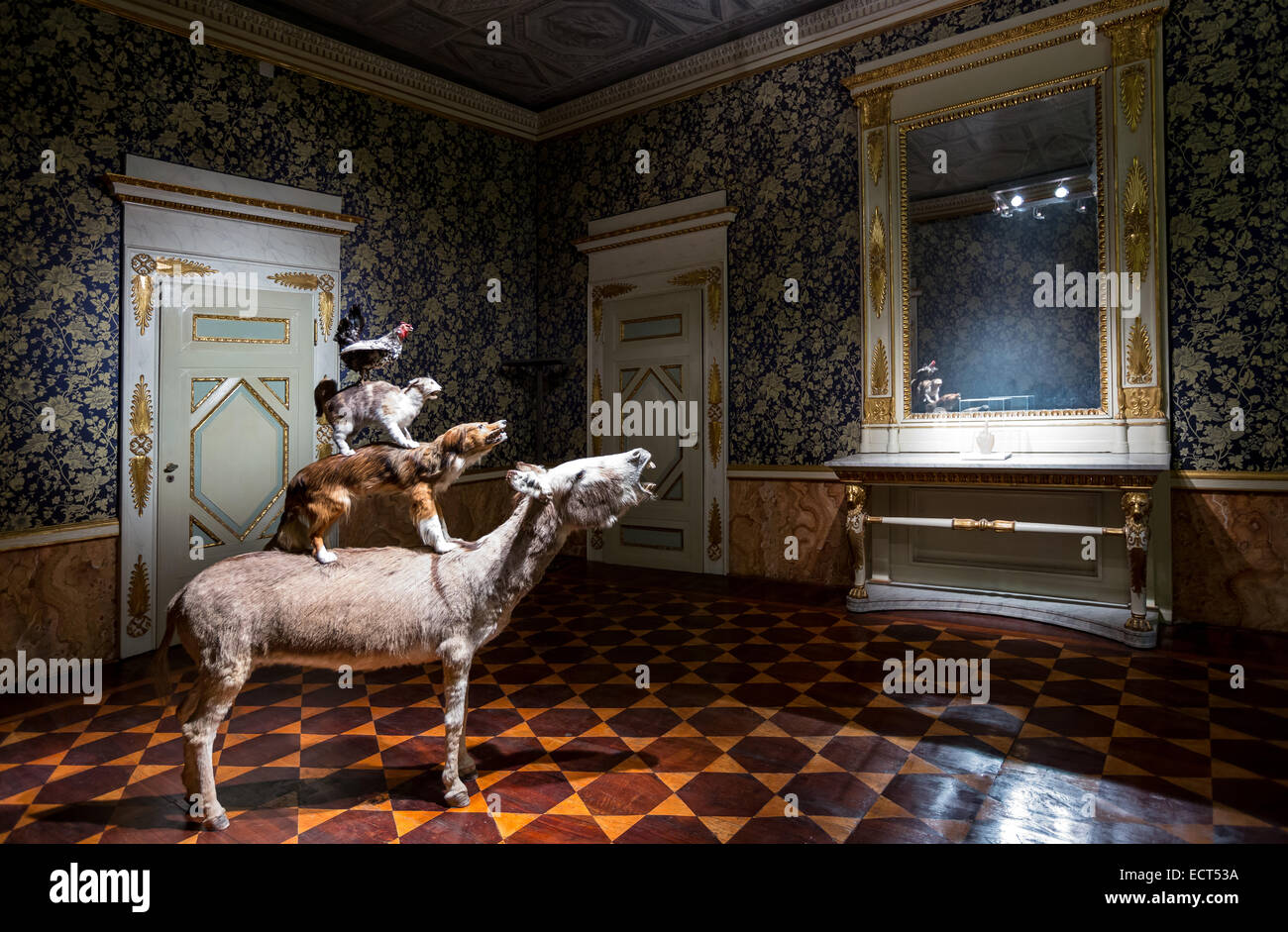 Italy, Milan, art works in the Royal Palace halls Stock Photo