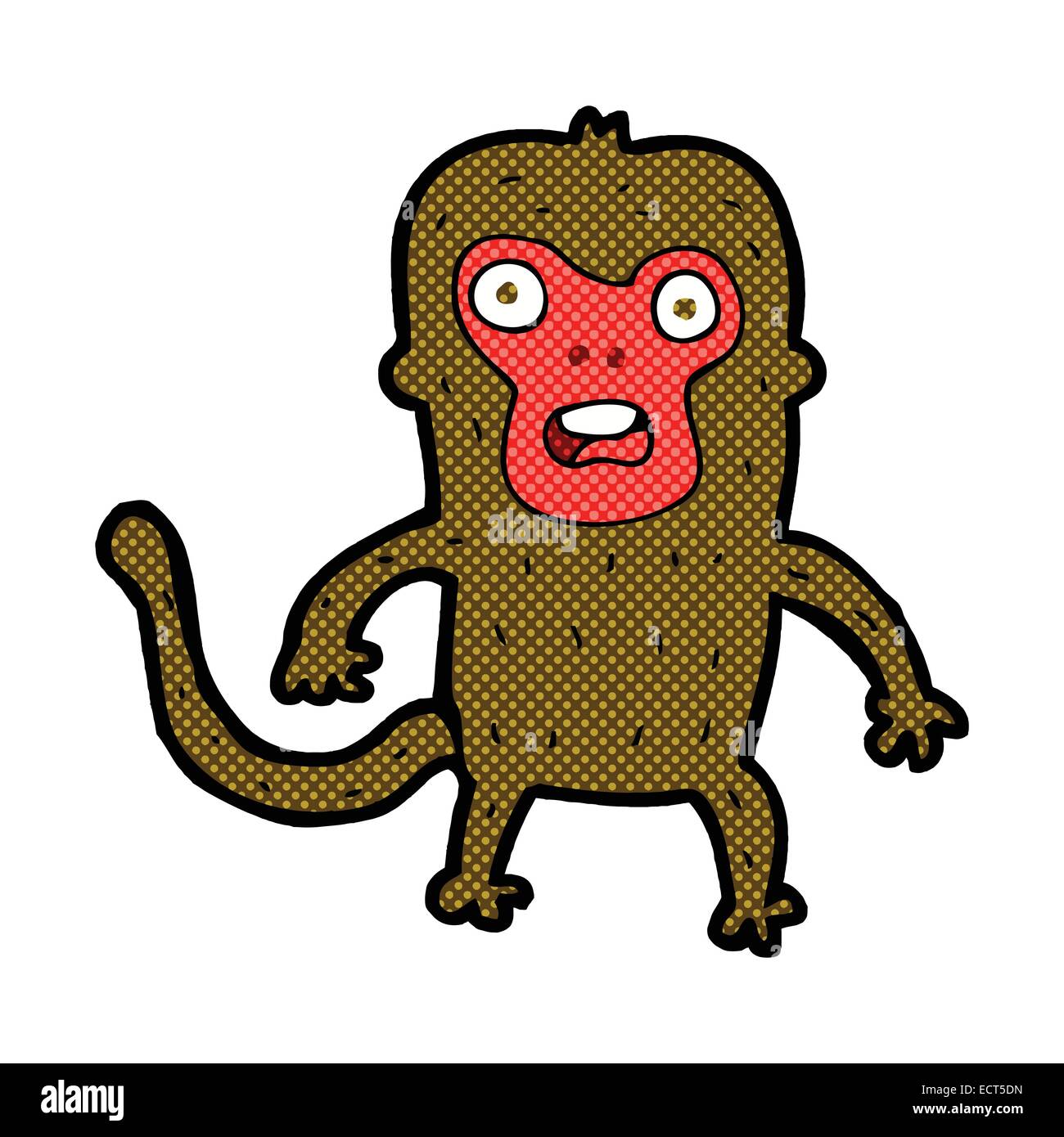retro comic book style cartoon monkey Stock Vector Image & Art - Alamy