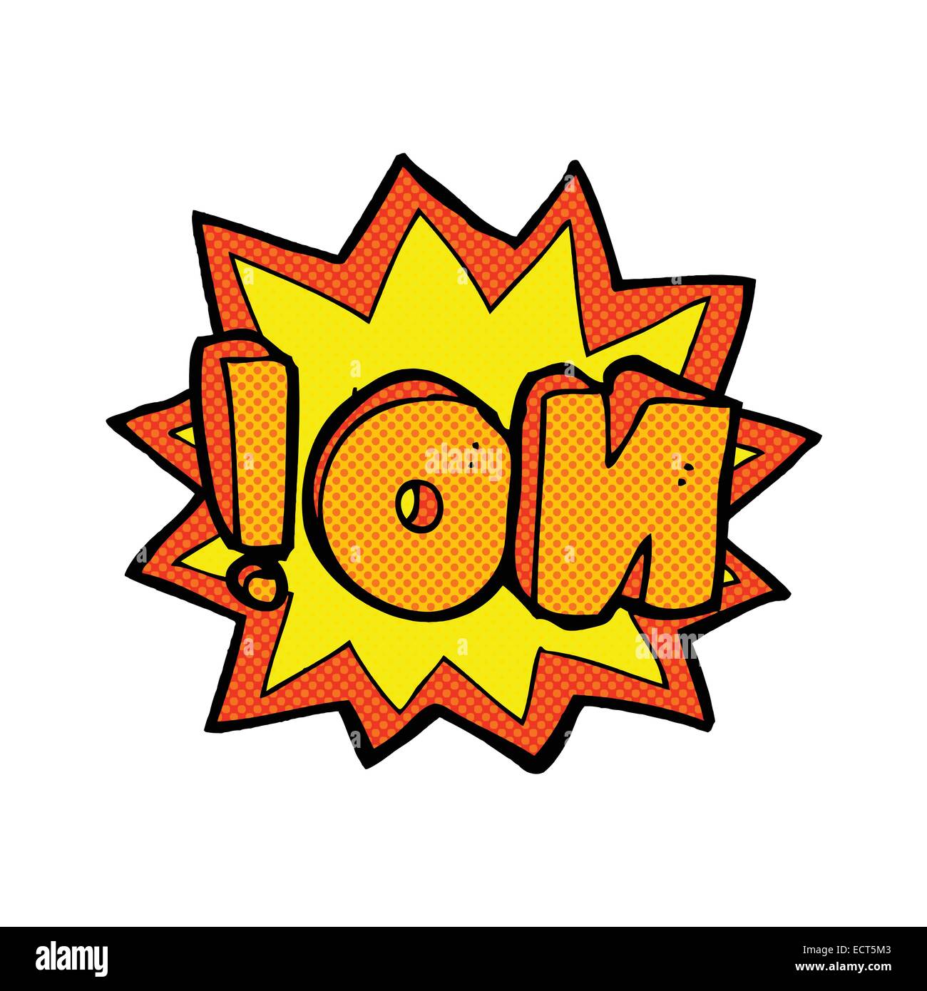 retro comic book style cartoon no symbol Stock Vector Image & Art - Alamy