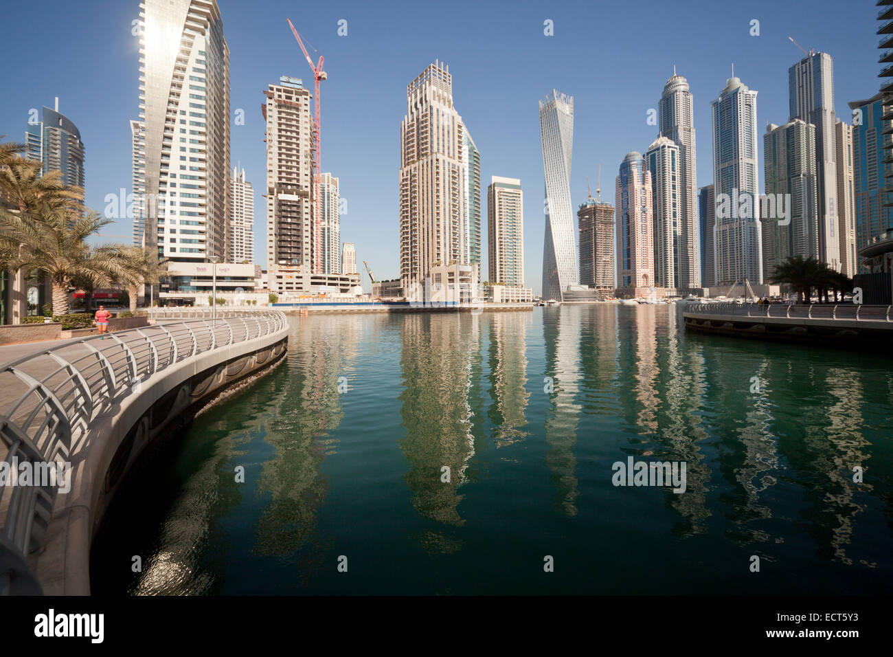 Wolkenkratzer der Dubai Marina, Dubai, Vereinigte Arabische Emirate, Asien | skyscraper of Dubai Marina, Dubai, United Arab Emir Stock Photo
