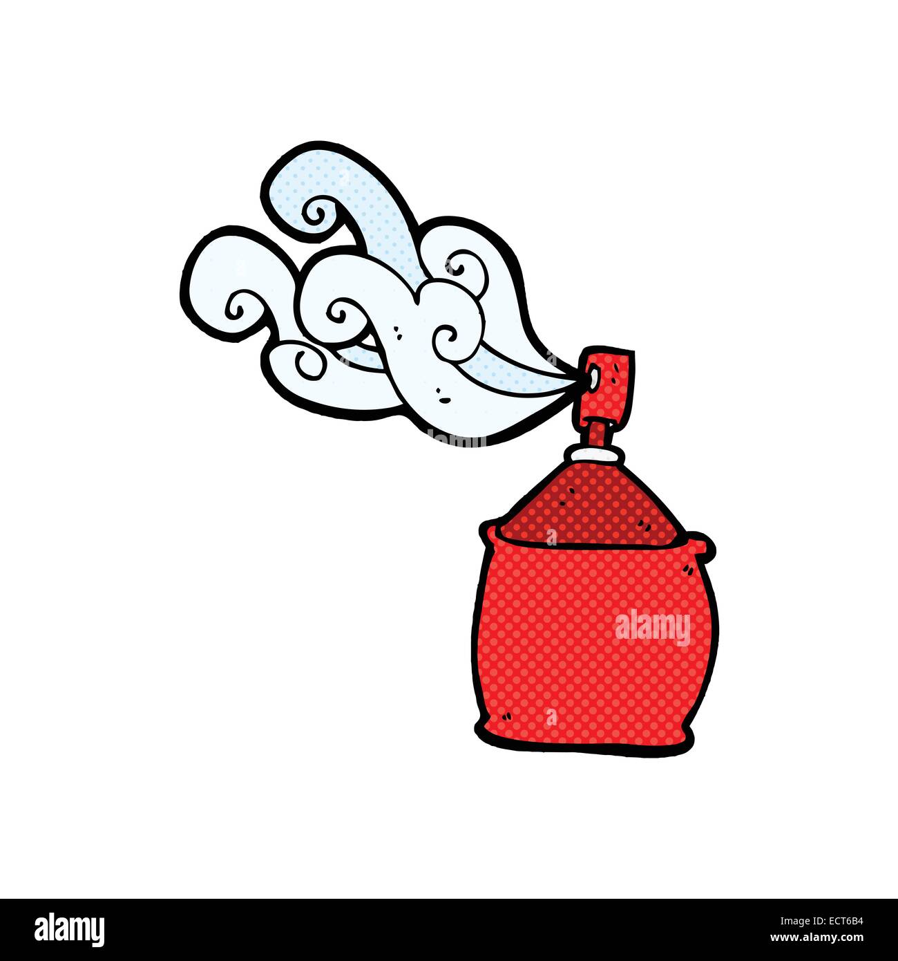 retro comic book style cartoon spray can Stock Vector Image & Art - Alamy
