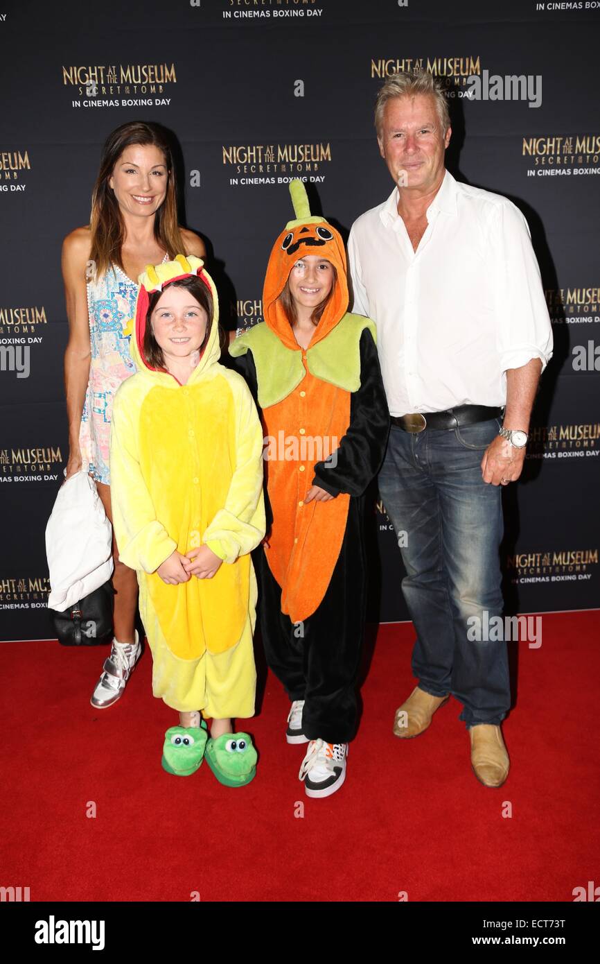 Sydney, Australia. 19 December 2014. Rebel Wilson and local celebrities walked the red carpet at the Australian Premiere of Night at the Museum: Secret of the Tomb at Hoyts Cinema, Entertainment Quarter, Bent Street, Moore Park in Sydney. Pictured are guests. Copyright Credit:  2014 Richard Milnes/Alamy Live News. Stock Photo