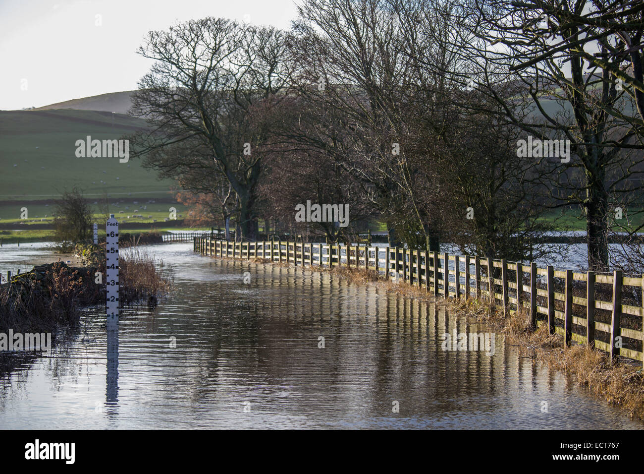 Skipton, North Yorkshire, UK. 19th December, 2014. UK weather. Heavy