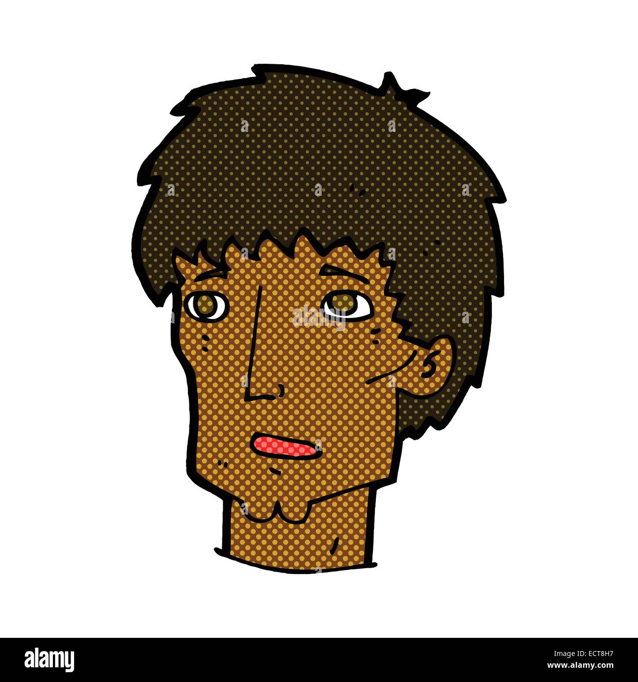 Cartoon style drawing worried man hi-res stock photography and images ...