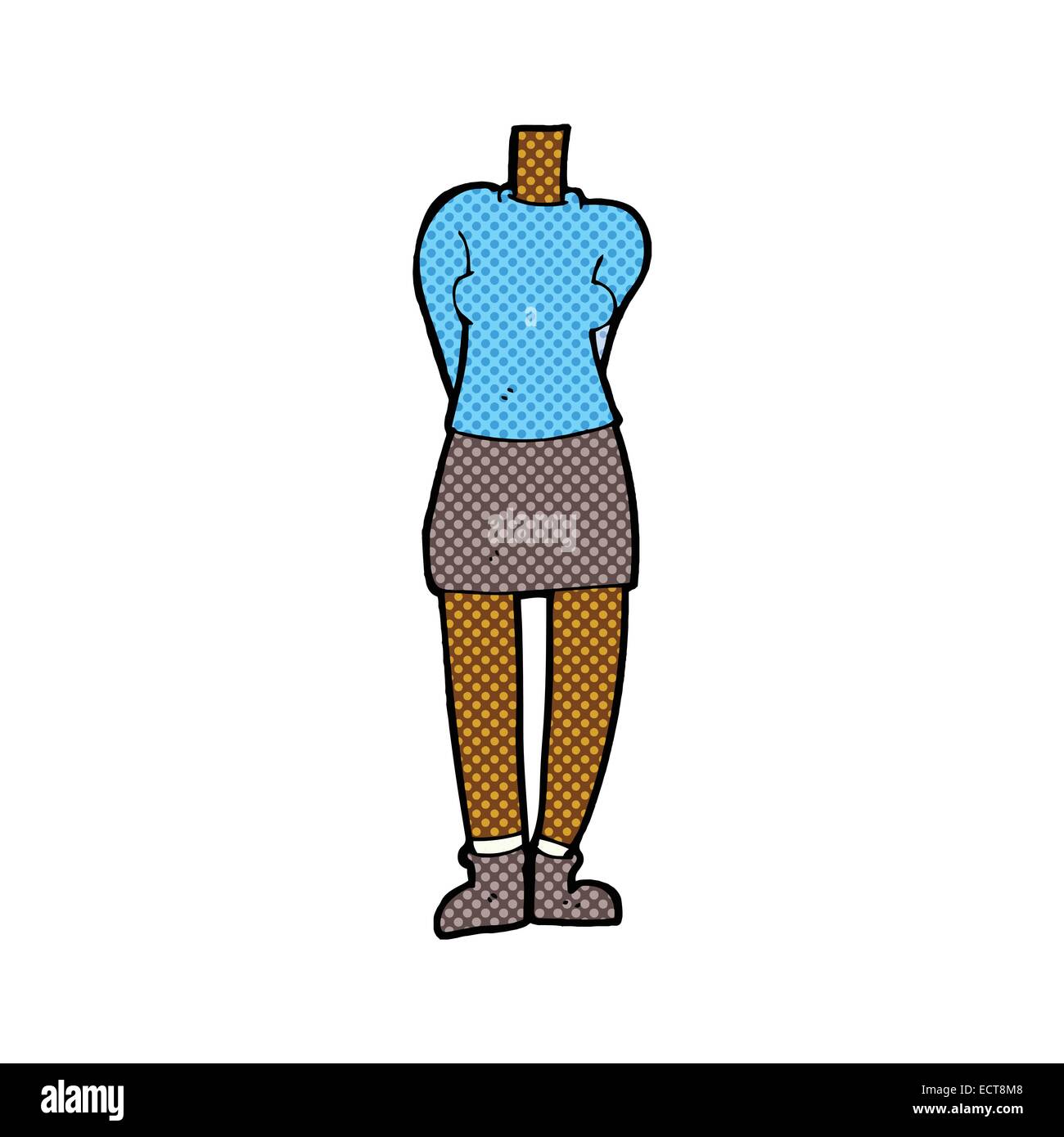retro comic book style cartoon female body (mix and match retro comic ...