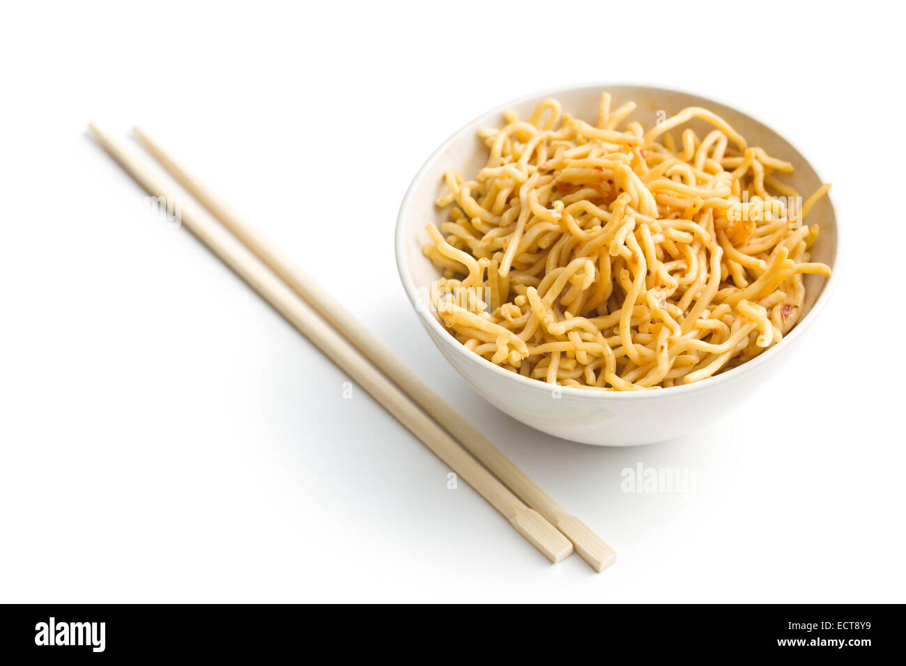 chinese noodles in ceramic bowl Stock Photo Alamy