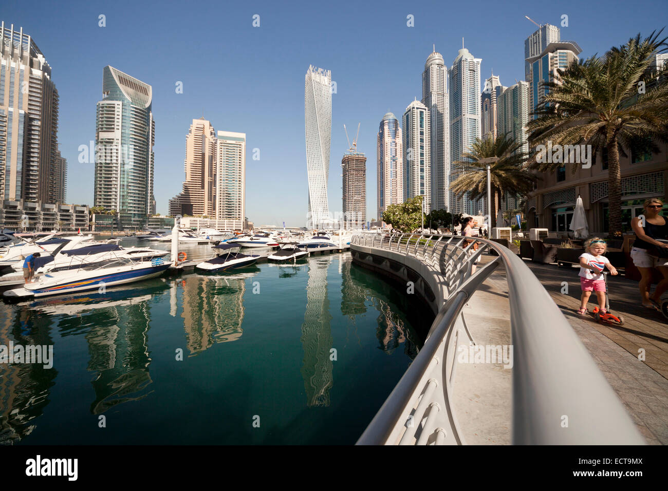skyscraper of Dubai Marina, Dubai, United Arab Emirates, Asia Stock Photo