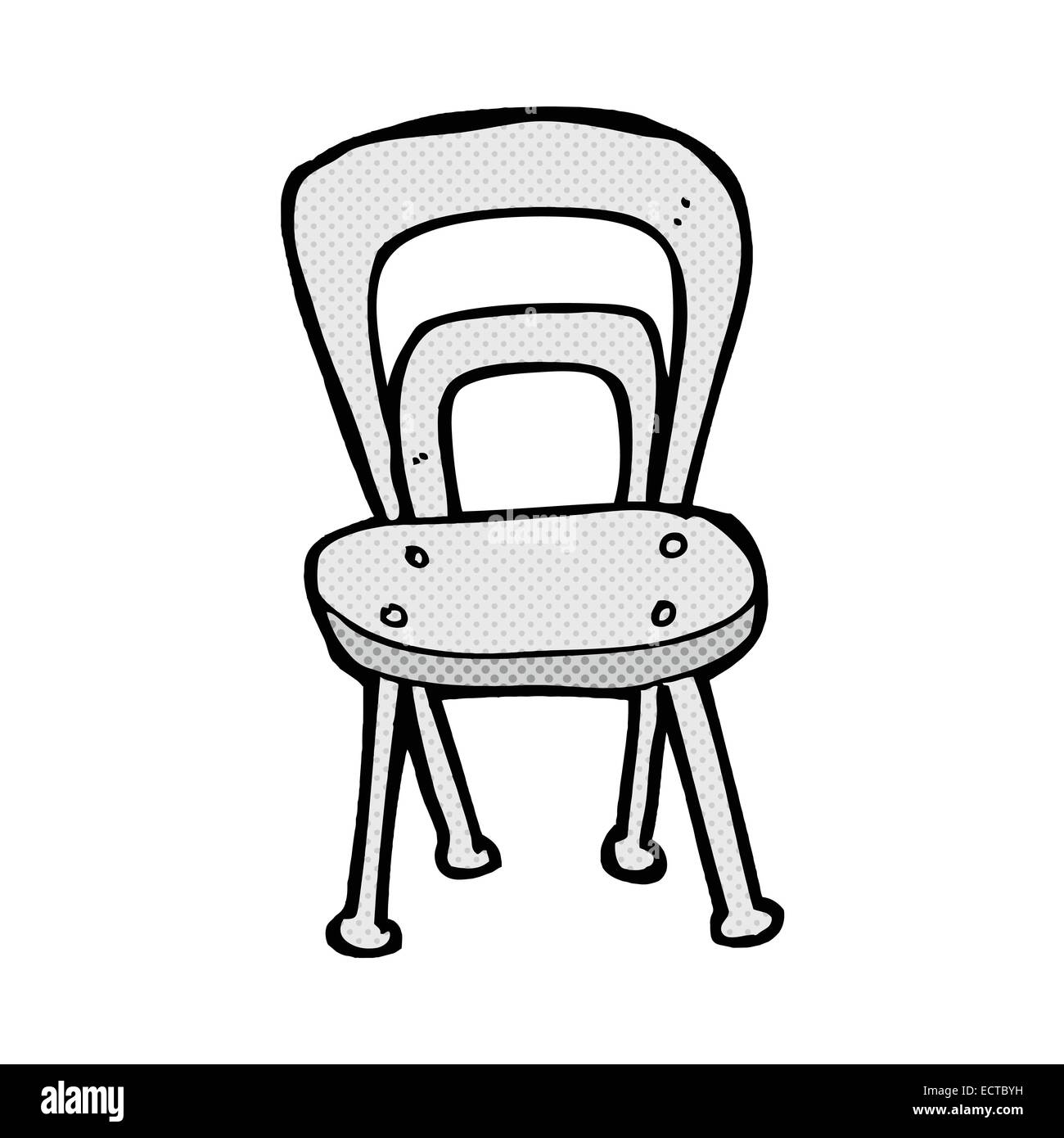 retro comic book style cartoon chair Stock Vector Image & Art Alamy