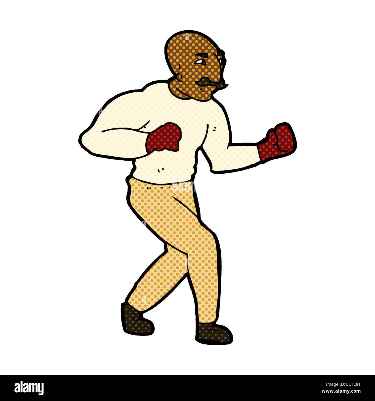 retro comic book style cartoon boxer Stock Vector Image & Art - Alamy