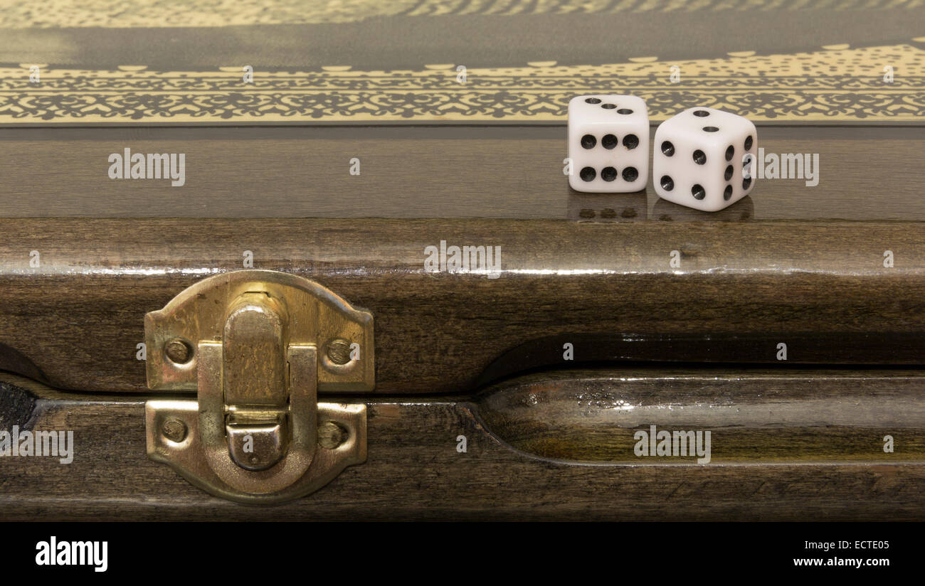 Azerbaijani backgammon Stock Photo