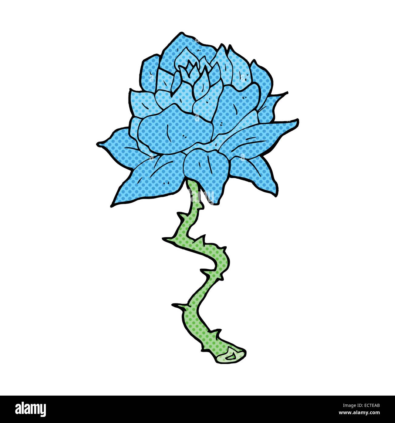 retro comic book style cartoon flower Stock Vector Image & Art - Alamy