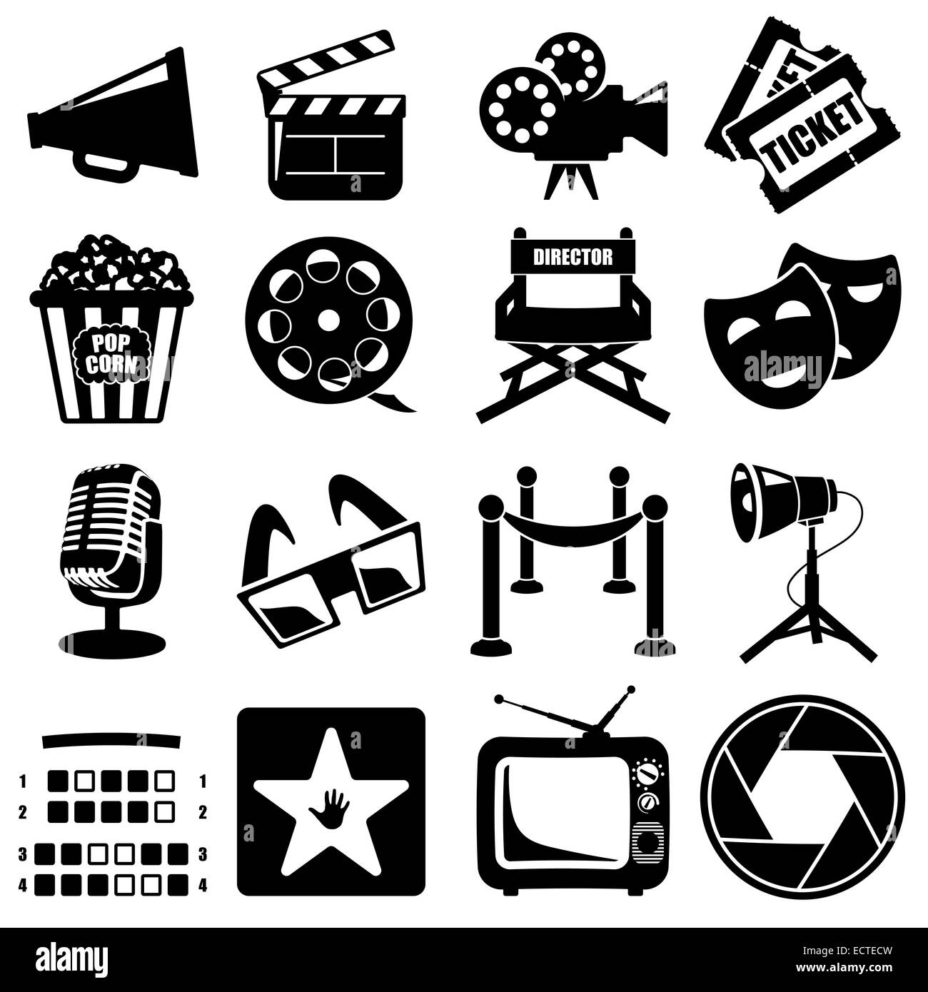 The reel cinema Black and White Stock Photos & Images Alamy