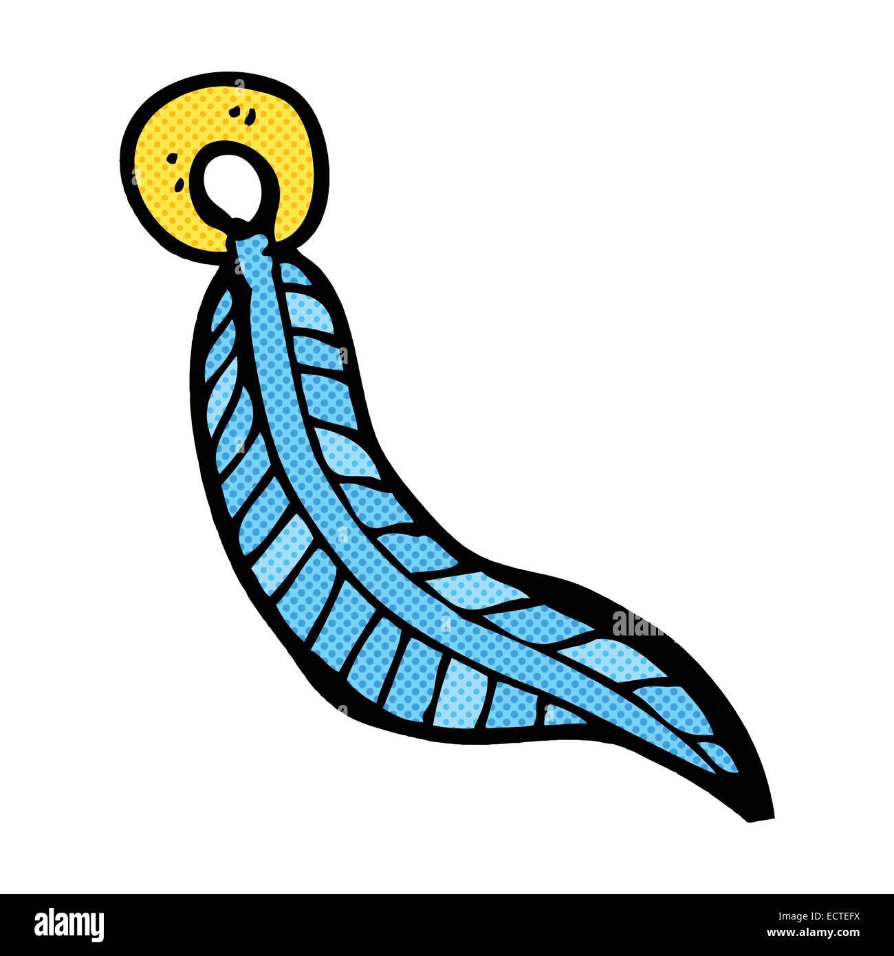 Key Rings Comic retro comic book style cartoon feather keyring Stock Vector Image & Art ...