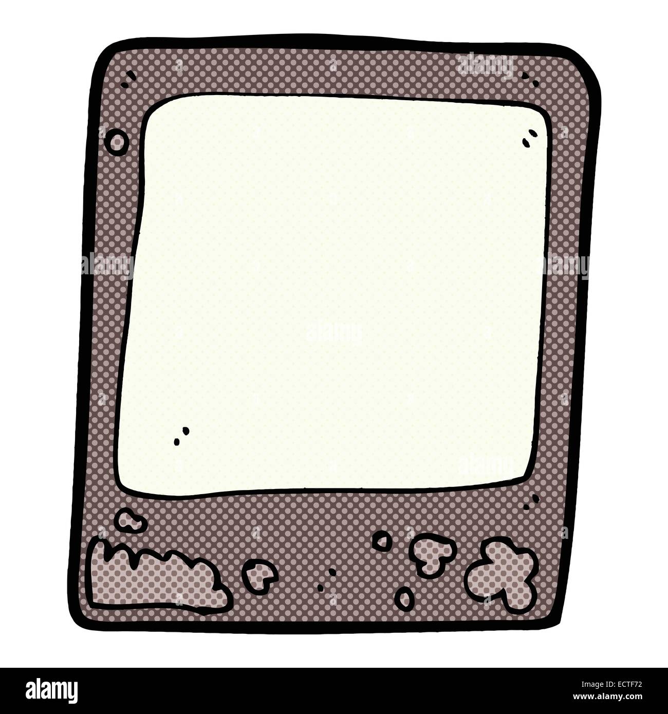 retro comic book style cartoon old instant photograph Stock Vector ...