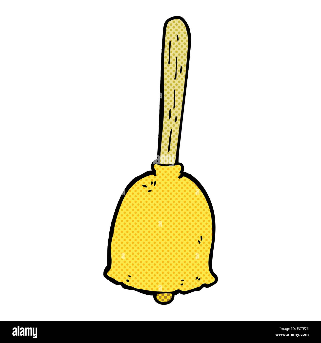 retro comic book style cartoon bell Stock Vector Image & Art - Alamy