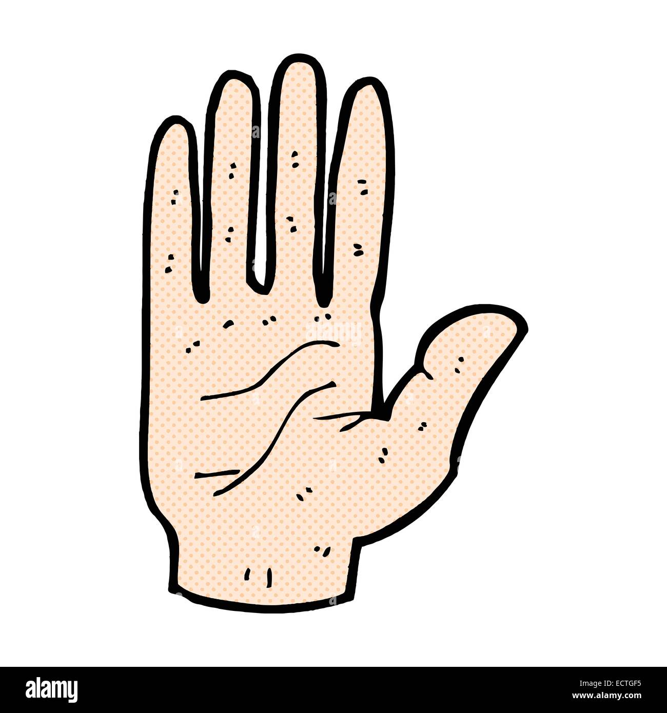 retro comic book style cartoon hand Stock Vector Image & Art - Alamy