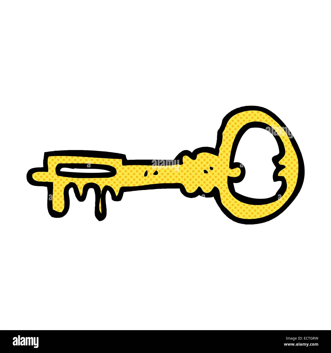 retro comic book style cartoon key Stock Vector Image & Art - Alamy
