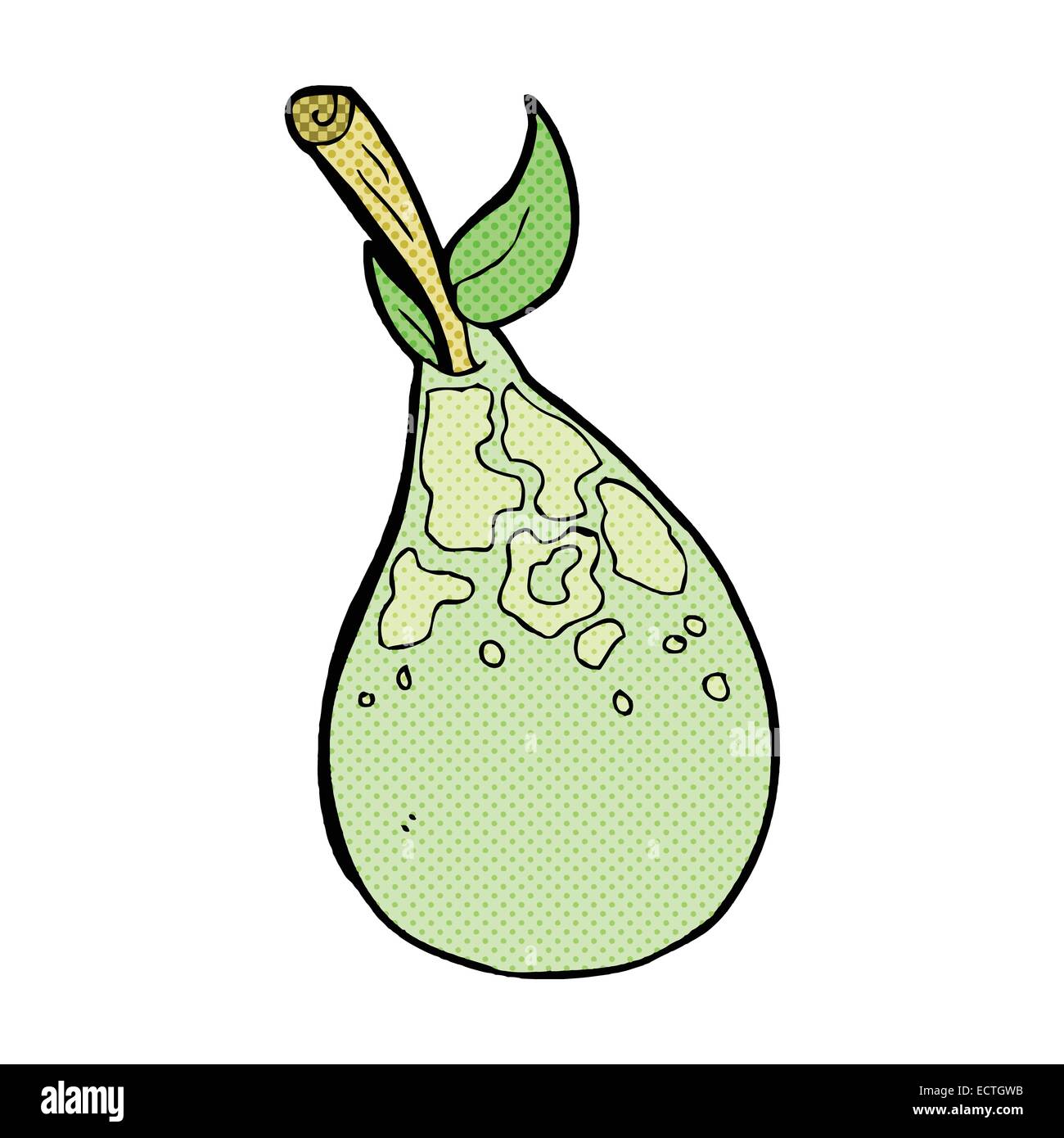 retro comic book style cartoon pear Stock Vector Image & Art - Alamy