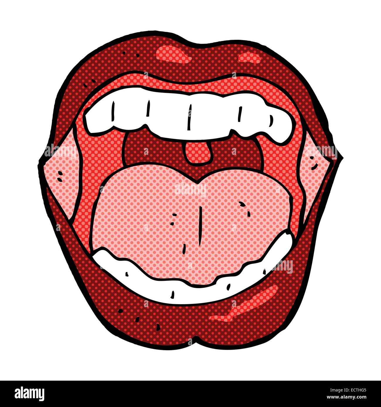 retro comic book style cartoon mouth Stock Vector Image & Art Alamy