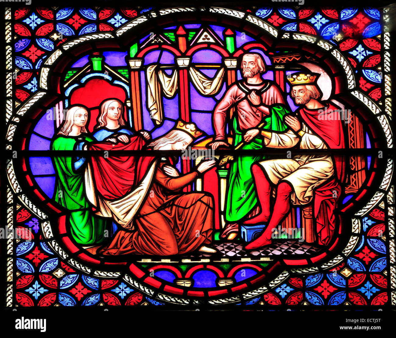 Ely cathedral old testament bible story stories cambridgeshire england uk hires stock