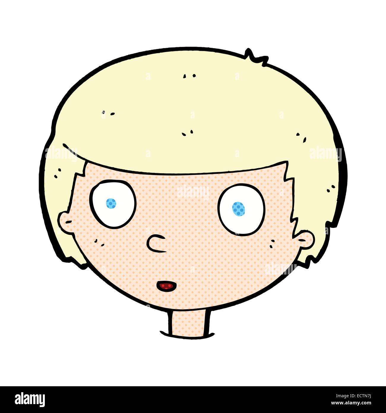 retro comic book style cartoon curious boy Stock Vector Image & Art - Alamy