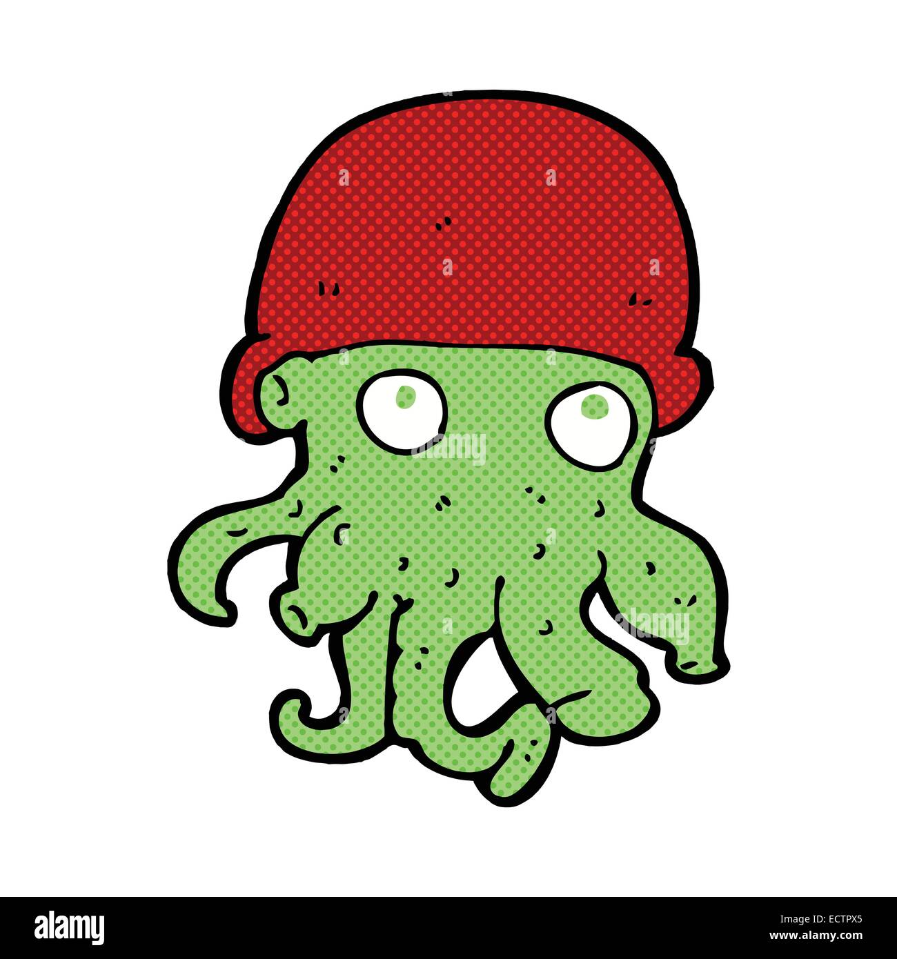 Cartoon alien head wearing hat hi-res stock photography and images - Alamy