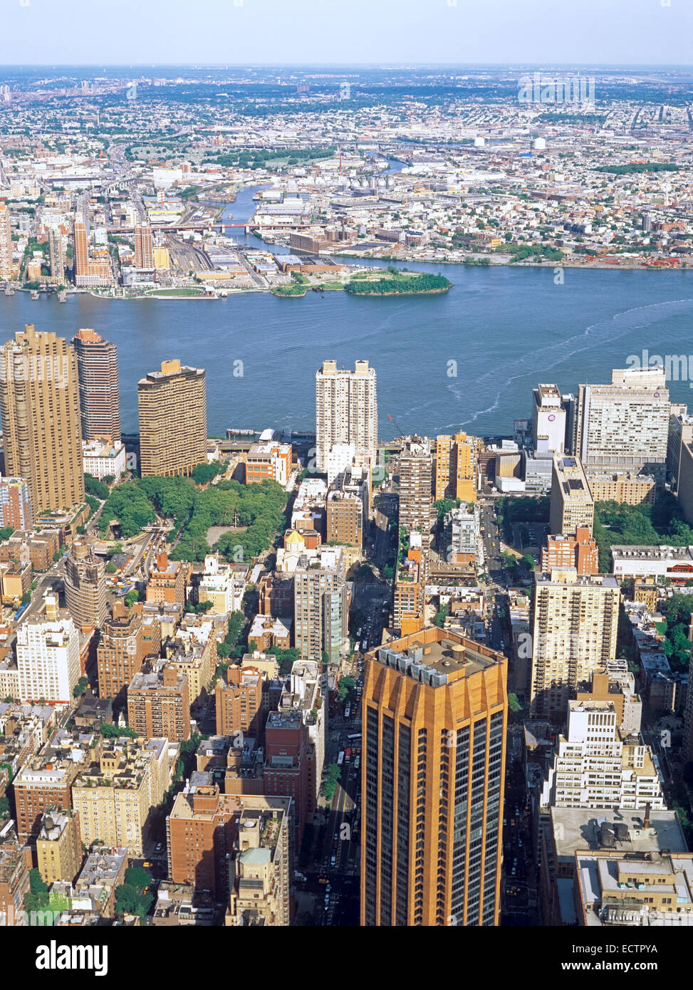 Aerial view of NYC Stock Photo - Alamy