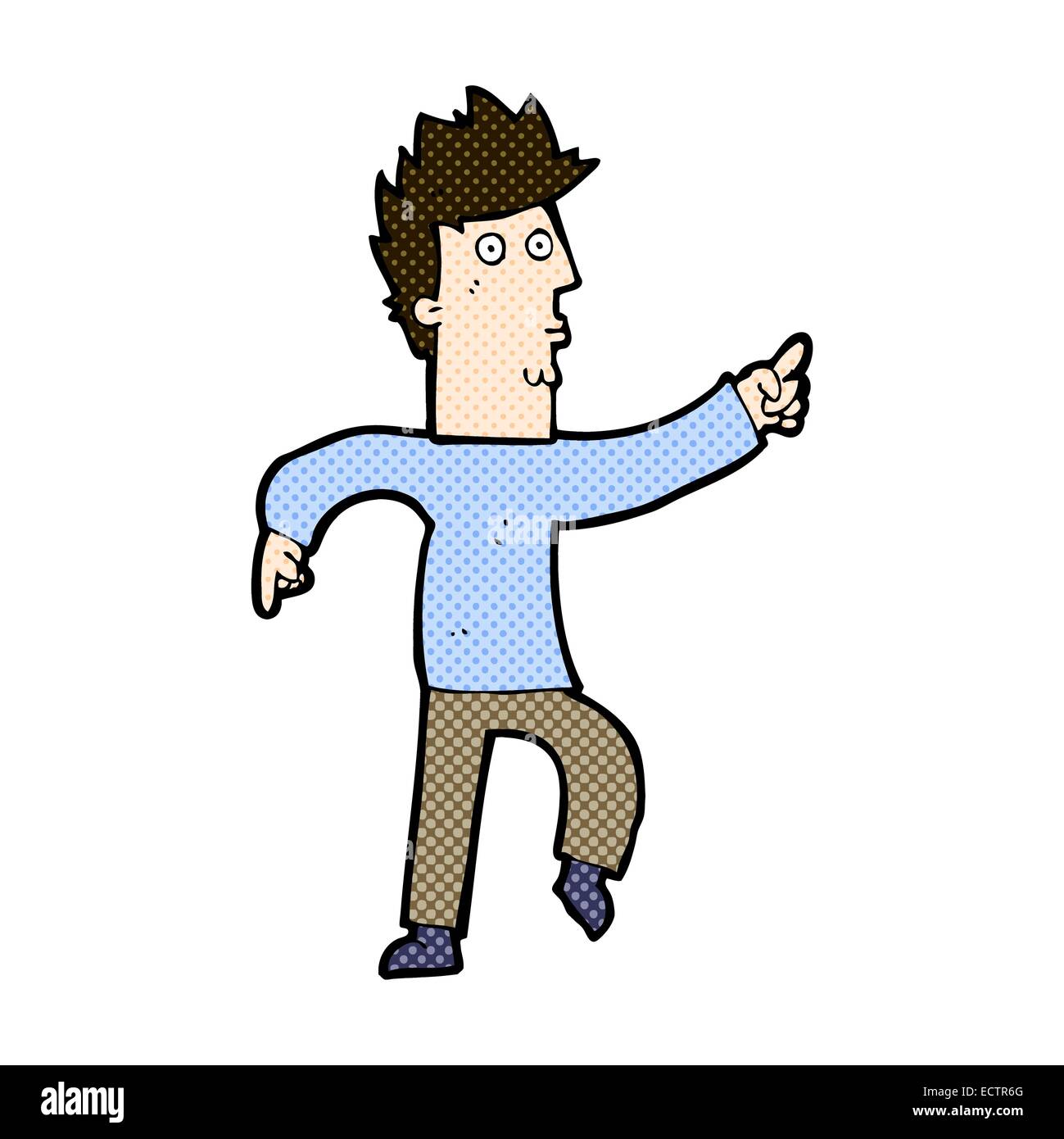 Cartoon style drawing worried man hi-res stock photography and images ...