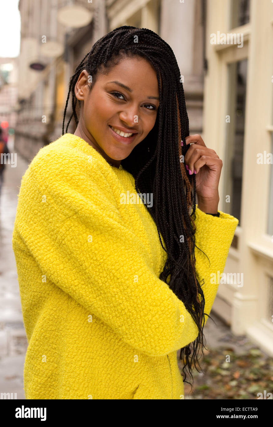 portrait of a beautiful african american woman Stock Photo - Alamy
