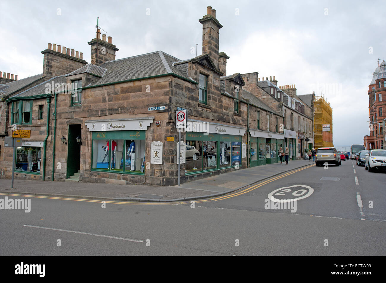 The much sought after famous golfers shop in Saint Andrews, Fife, the home of world golf.  SCO 9384. Stock Photo