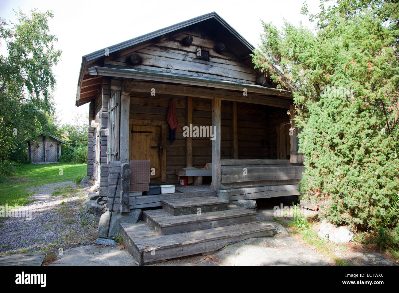 sauna, country house, rautavesi lake, vammala village, finland, europe Stock Photo