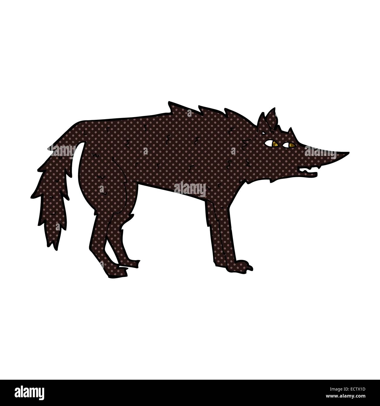 retro comic book style cartoon wolf Stock Vector Image & Art - Alamy