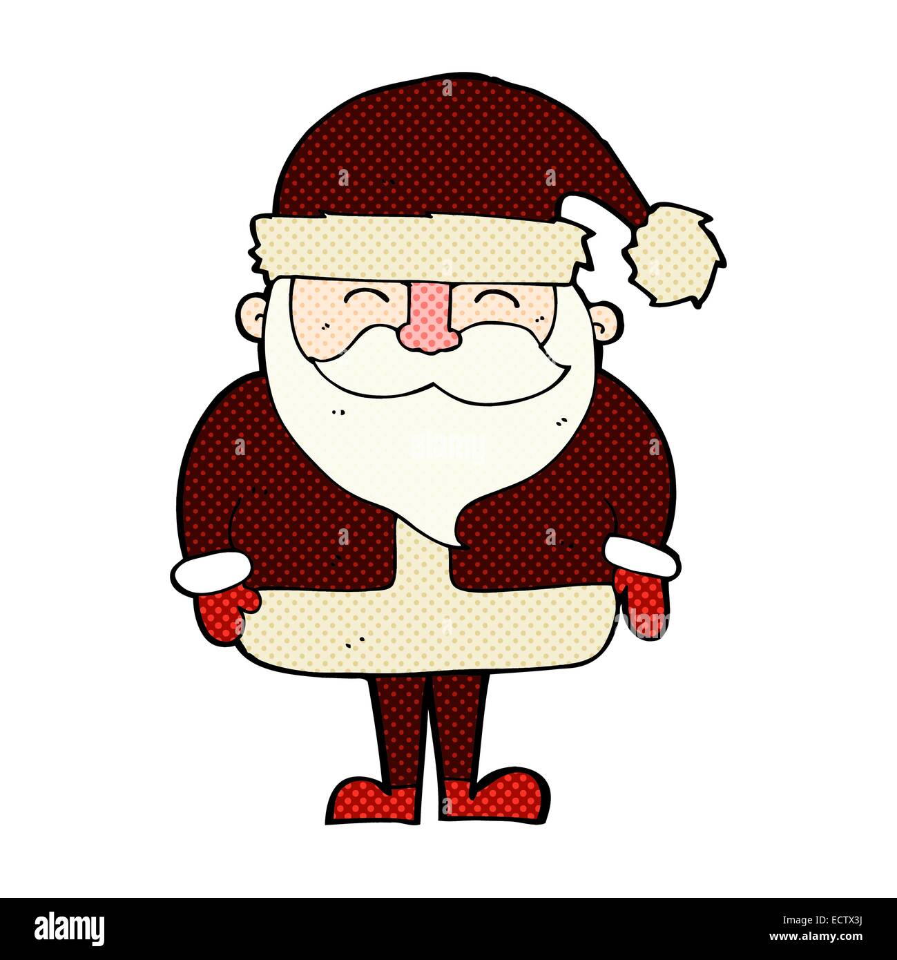 retro comic book style cartoon santa claus Stock Vector Image & Art - Alamy