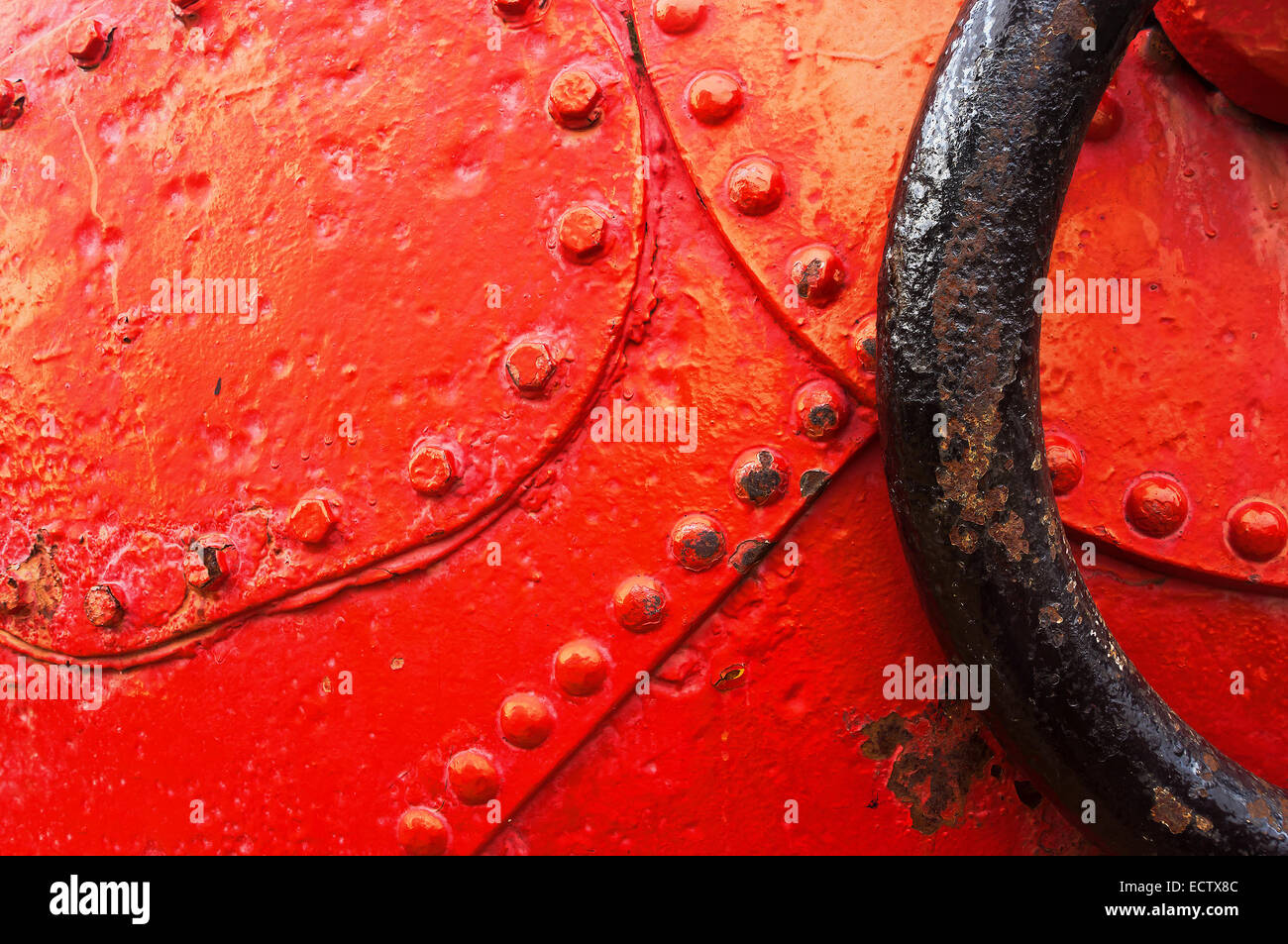 abstraction with close-up of spherical buoy Stock Photo