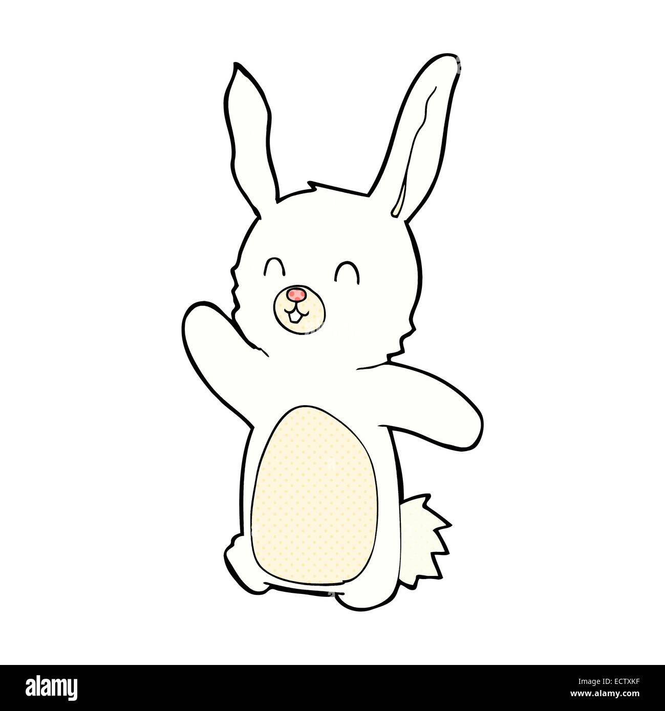 Comic Book Style Frame Rabbit retro comic book style cartoon happy rabbit Stock Vector Image & Art ...