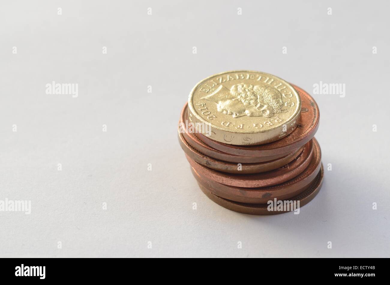 British Sterling, coins money Stock Photo - Alamy
