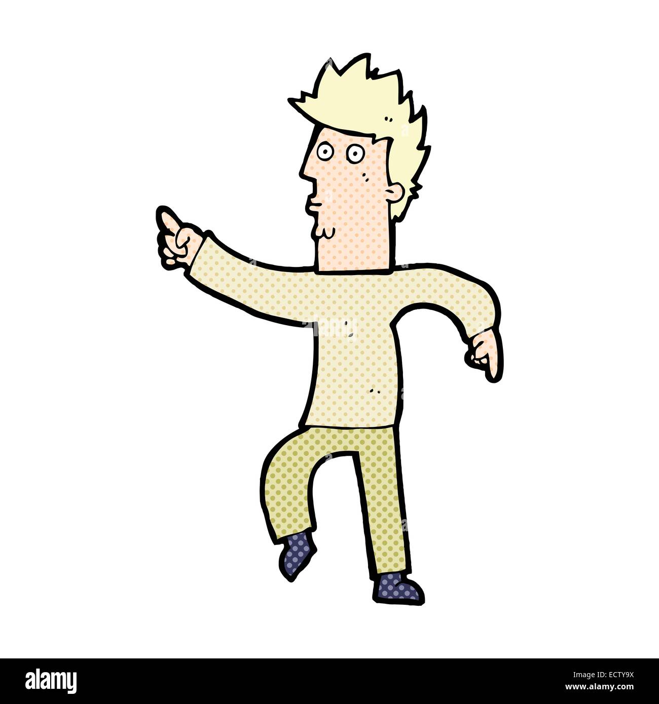 Cartoon style drawing worried man hi-res stock photography and images ...