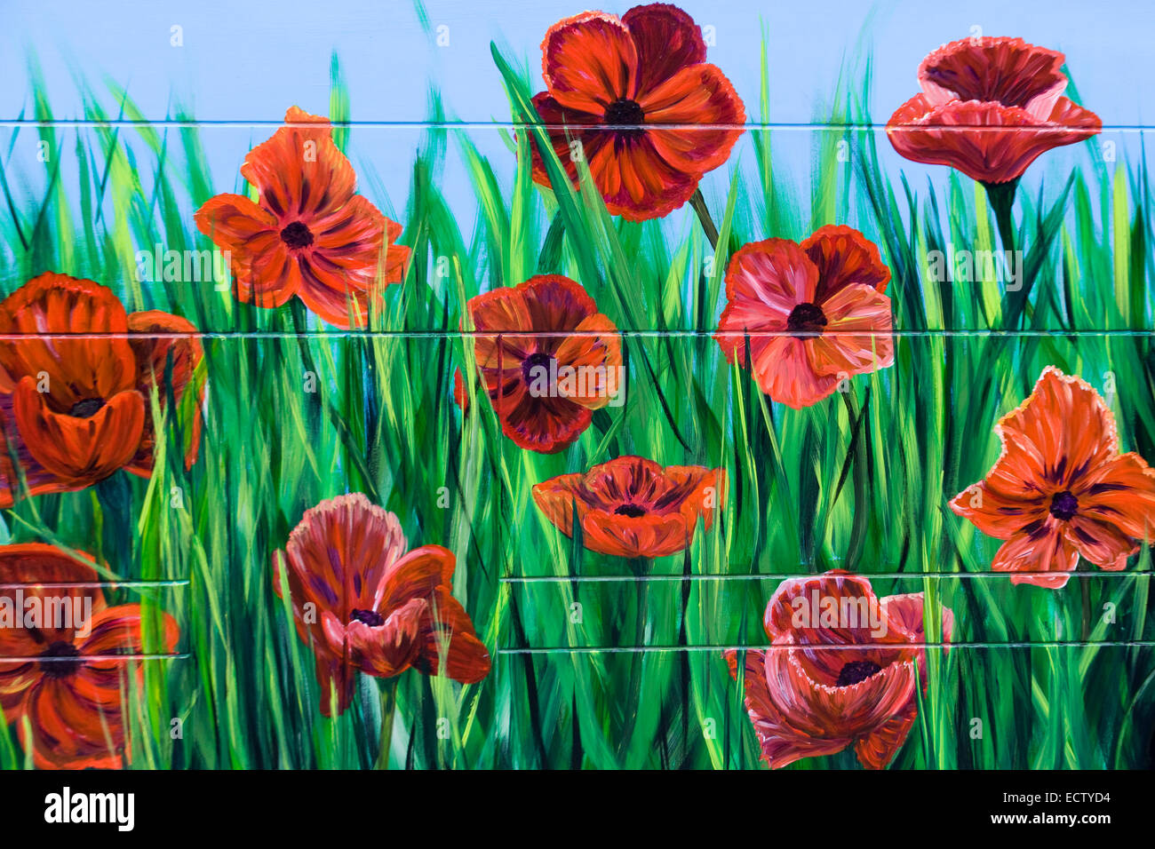 Poppy graffiti hi-res stock photography and images - Alamy