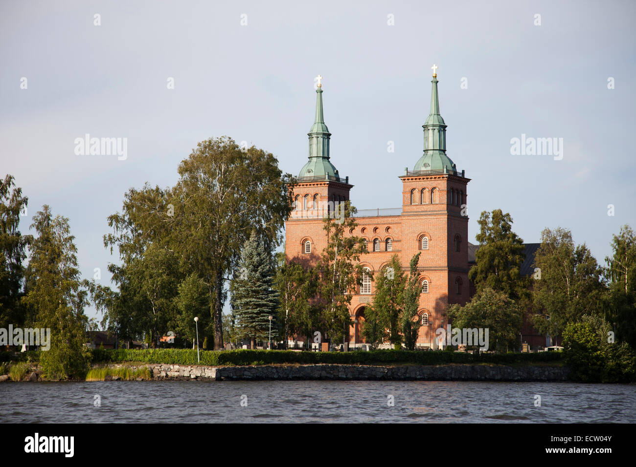 tyrvaan church, tyrvaan kirkko, rautavesi lake, vammala village, finland, europe Stock Photo