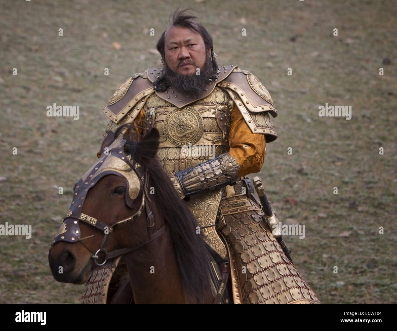 MARCO POLO 2014 Weinstein Company TV film with Benedict Wong as Kublai Khan Stock Photo