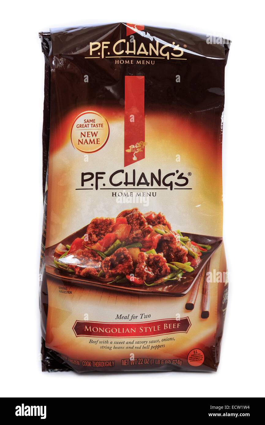 P.F. Changs Home Menu Mongolian Style Beef Ready Meal Stock Photo