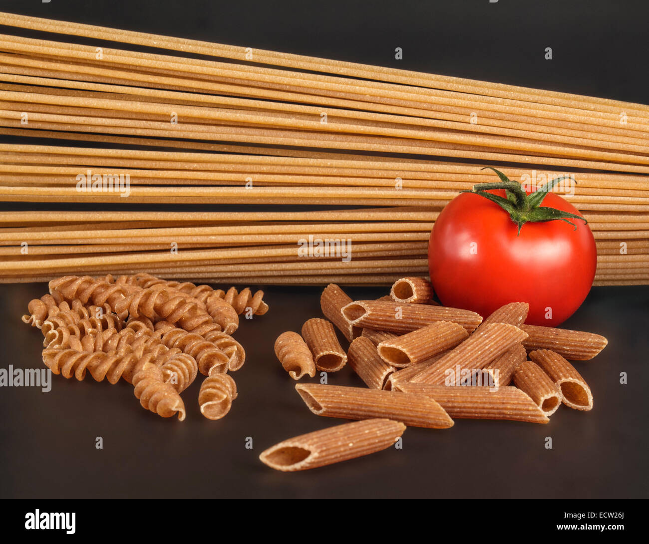 Close up of mixed Pasta Stock Photo